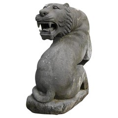 Vintage Lion Statue