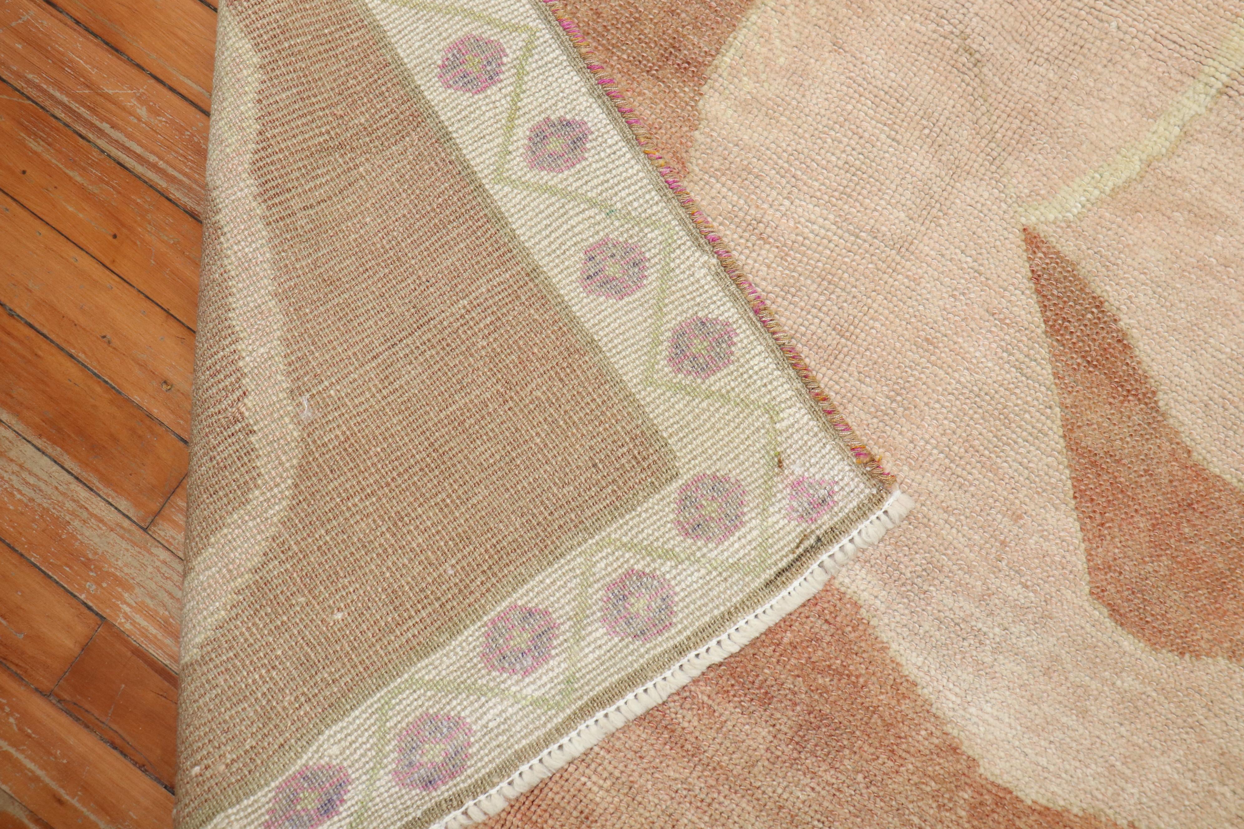20th Century Vintage Lion Turkish Rug