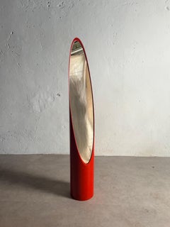 Vintage Lipstick mirror by Rodolfo Bonetto in Red, 1970s