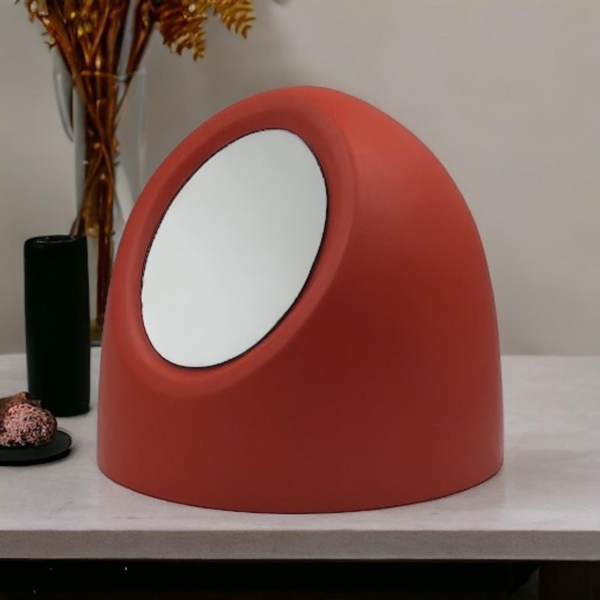 miroir orange vintage