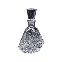 Vintage Liqueur Decanter, English, Crystal Glass, Spirit Bottle, Barware, C.C. 1970