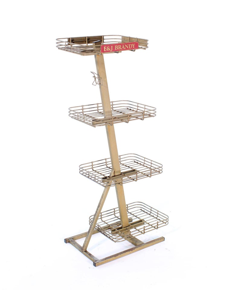 Vintage Liquor Alcohol Advertising Stock Stand for E&J Brandy For Sale