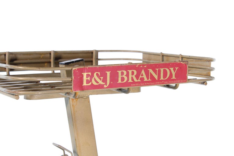 Vintage Liquor Alcohol Advertising Stock Stand for E&J Brandy For Sale