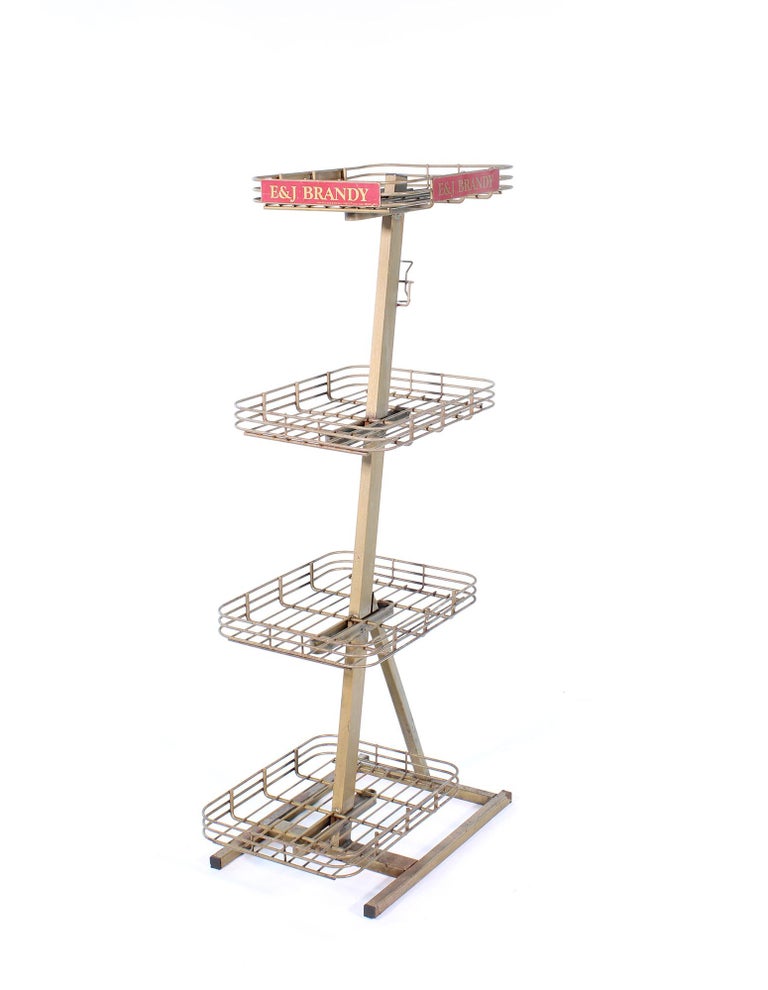 Vintage Liquor Alcohol Advertising Stock Stand for E&J Brandy For Sale