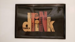 Vintage Liquor Bar Tray