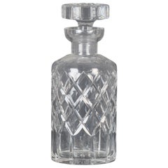 Vintage Liquor Glass Bottle, Mid-20th Century