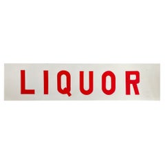 Vintage Liquor Store Advertising Sign