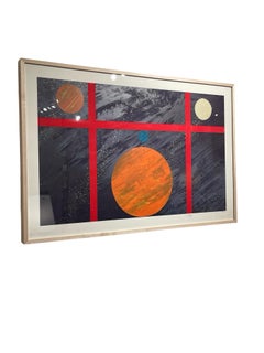 Vintage lithograph by Billy Al Bengston, 1988