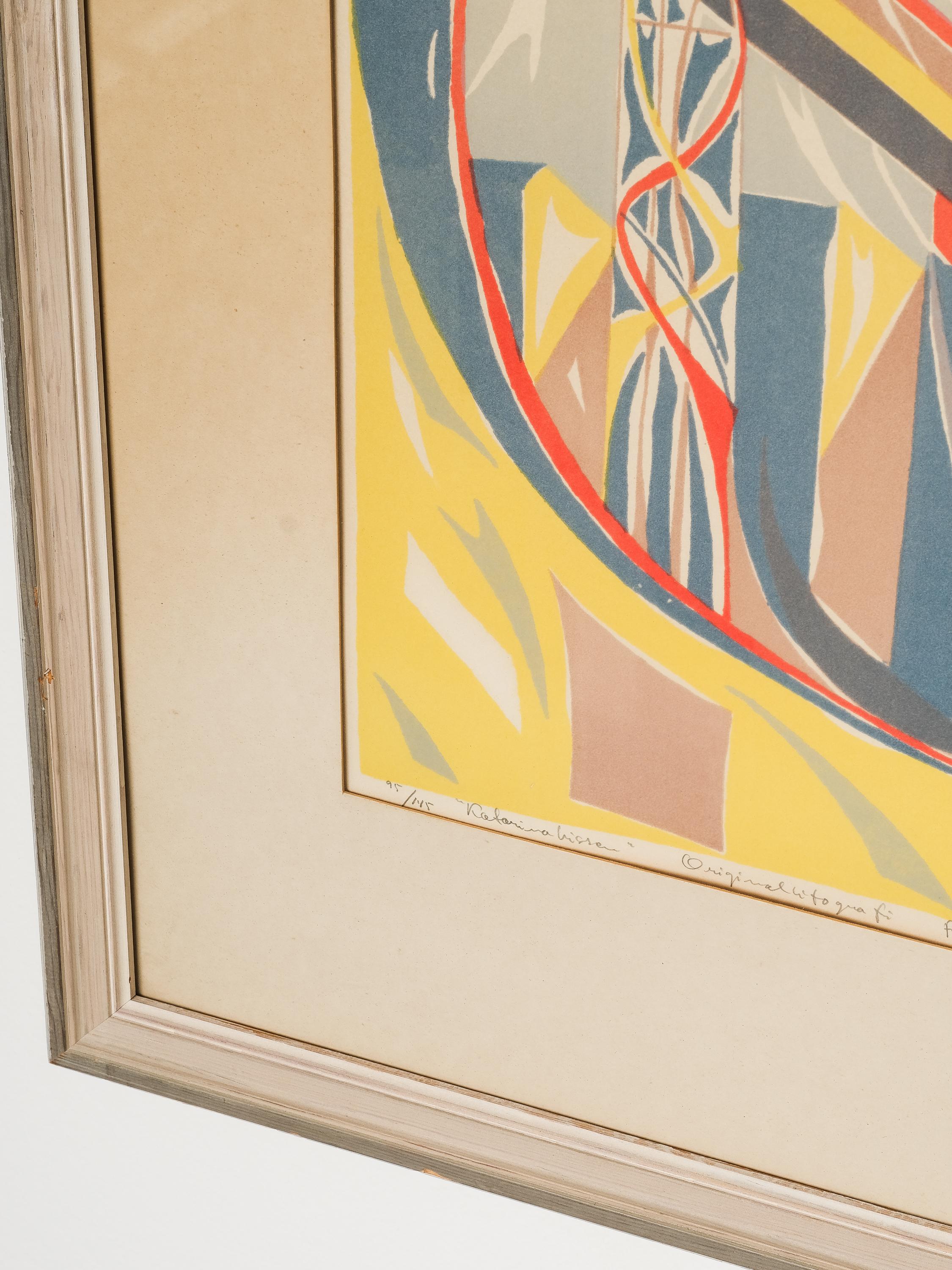 Lithographie encadrée de l'artiste suédois Fritz Axel From (1925 - 2008).

Signé et numéroté.