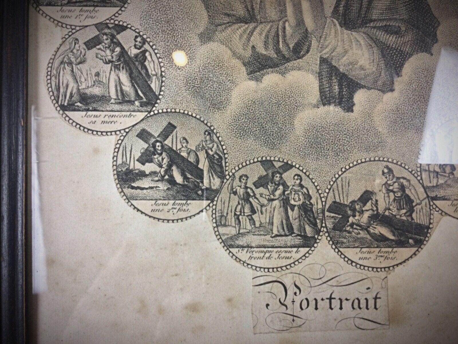 Legno Litografia Vintage: Cronologia della morte di Gesù - Esoterismo - 2Y101 in vendita