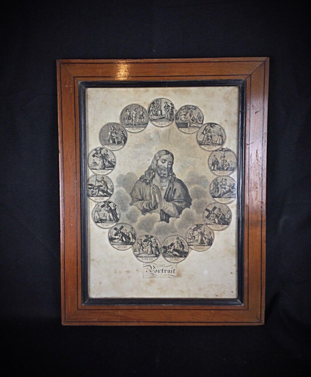 Litografia Vintage: Cronologia della morte di Gesù - Esoterismo - 2Y101 in vendita 2