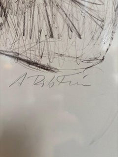 Litografía de época Madre e hijo firmada por Alexander Dobkin