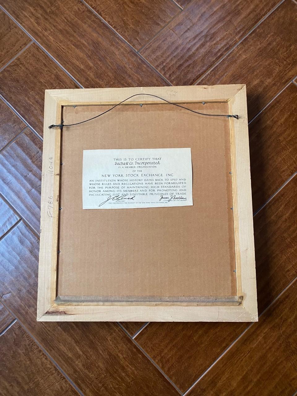 Paper Vintage Lithograph of the New York Stock Exchange For Sale