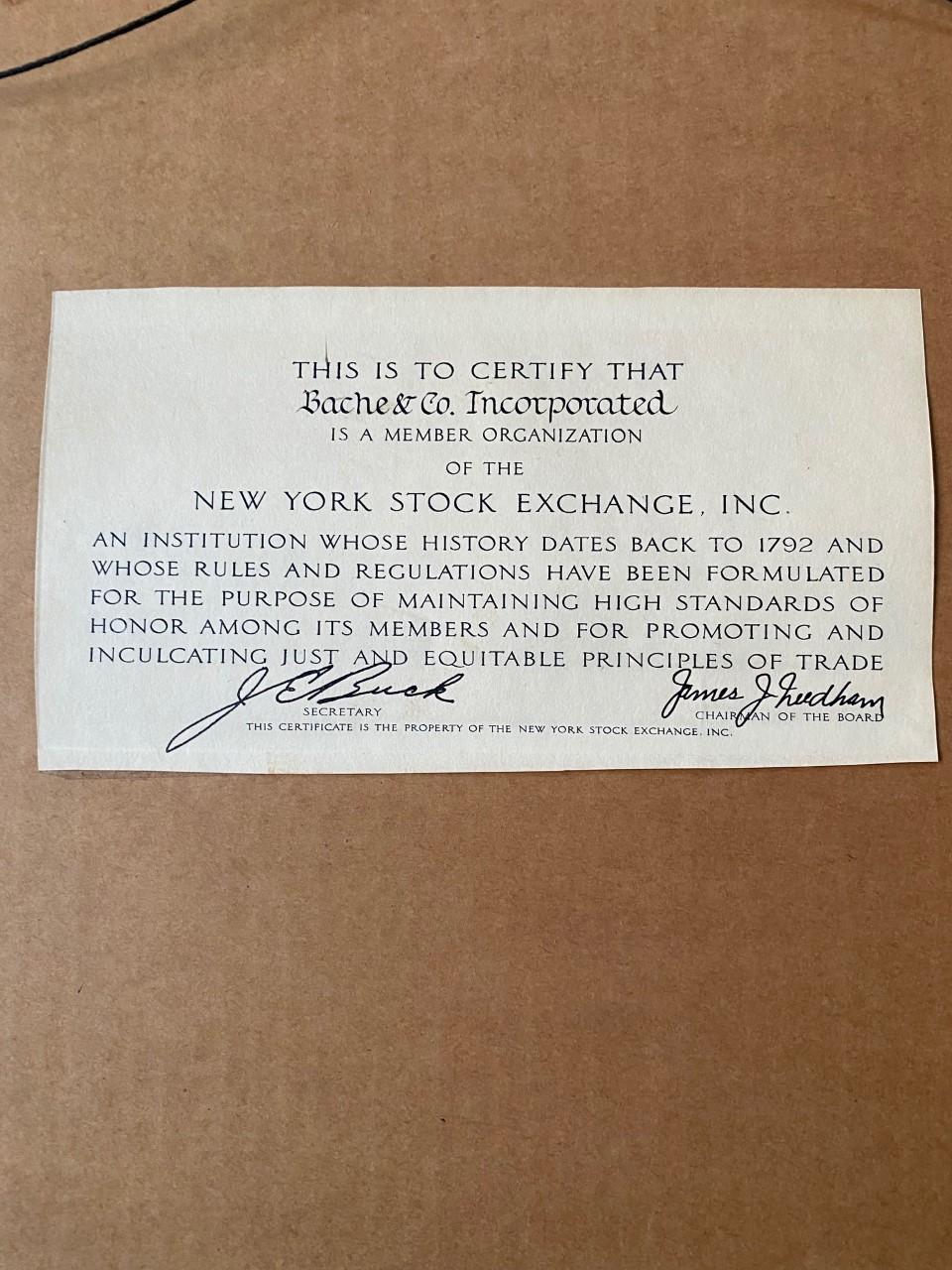 Vintage-Lithographie der New Yorker Börse  im Angebot 1