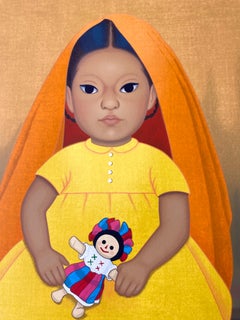 Vintage Lithographie Serie ""Niños mexicanos"" von Gustavo Montoya