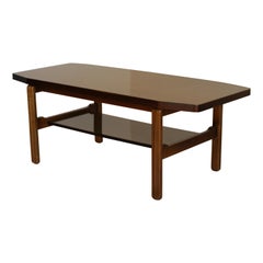 Vintage Lithuanian Hexagon Form Wooden Coffee Table, 1970s Vintage Lithuanian Hexagon Form Wooden Coffee Table, 1970s