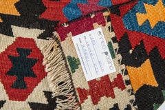 Rare Shahsavan Kilims Pair for Stools, Antique Textile, Circa 1920