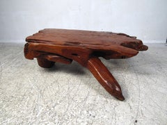 Vintage Live-Edge Coffee Table