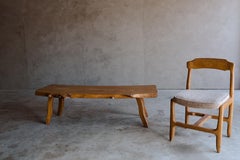 Vintage Live Edge Coffee Table From France, Circa 1960