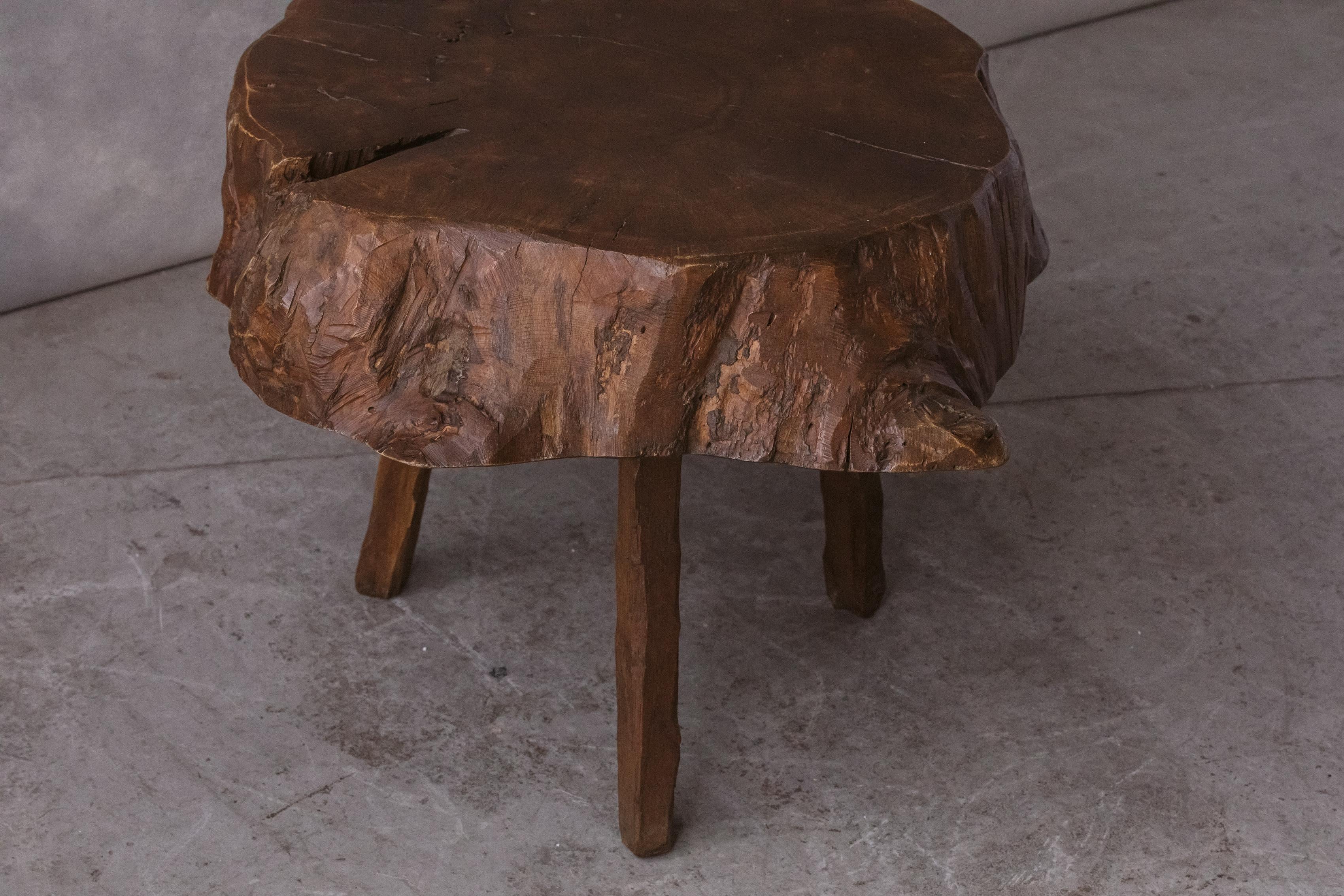 Mid-20th Century Vintage Live Edge Coffee Table from France, circa 1960