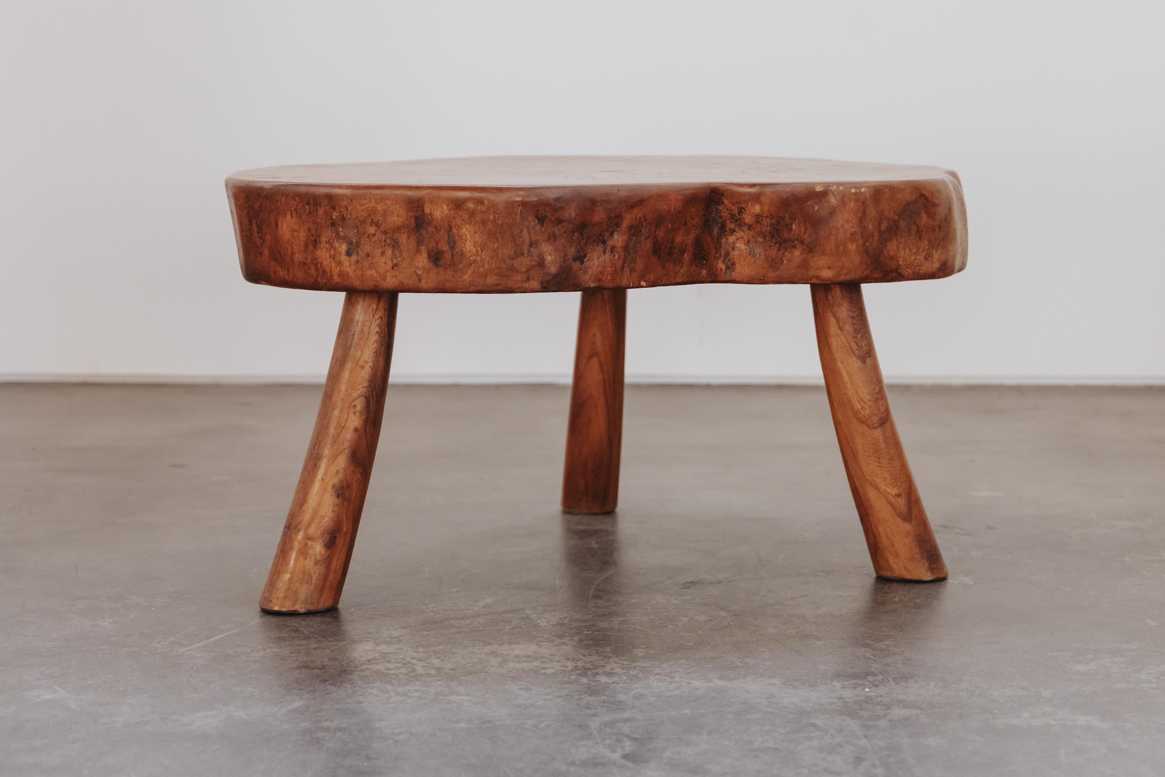 Mesa de centro vintage con bordes vivos, Francia, circa 1960 en venta 1