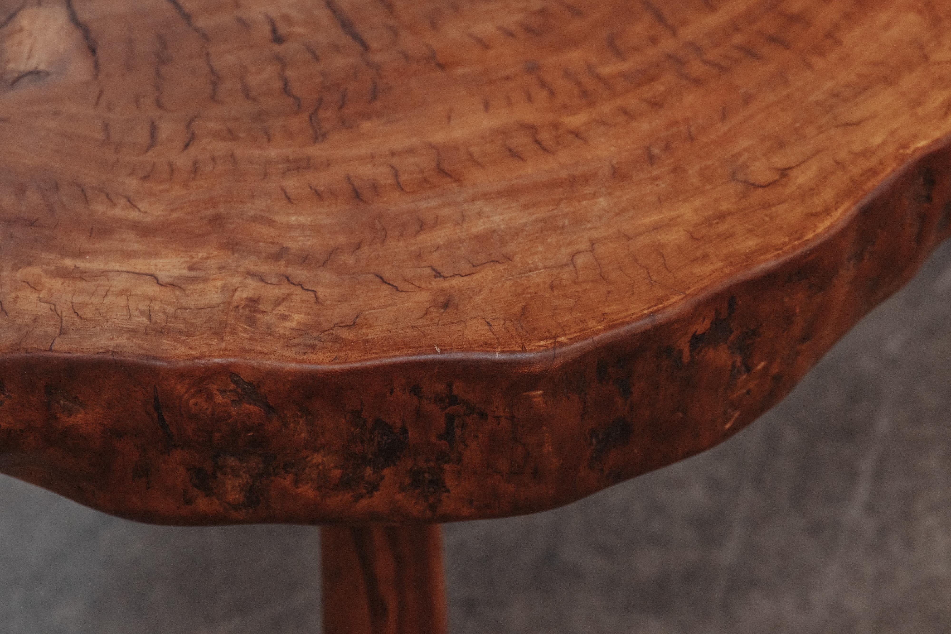 Mesa de centro vintage con bordes vivos, Francia, circa 1960 en venta 3