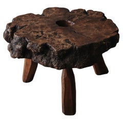 Vintage Live Edge Coffee Table From France, Circa 1960