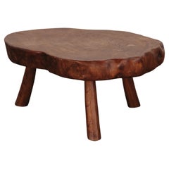 Mesa de centro vintage con bordes vivos, Francia, circa 1960