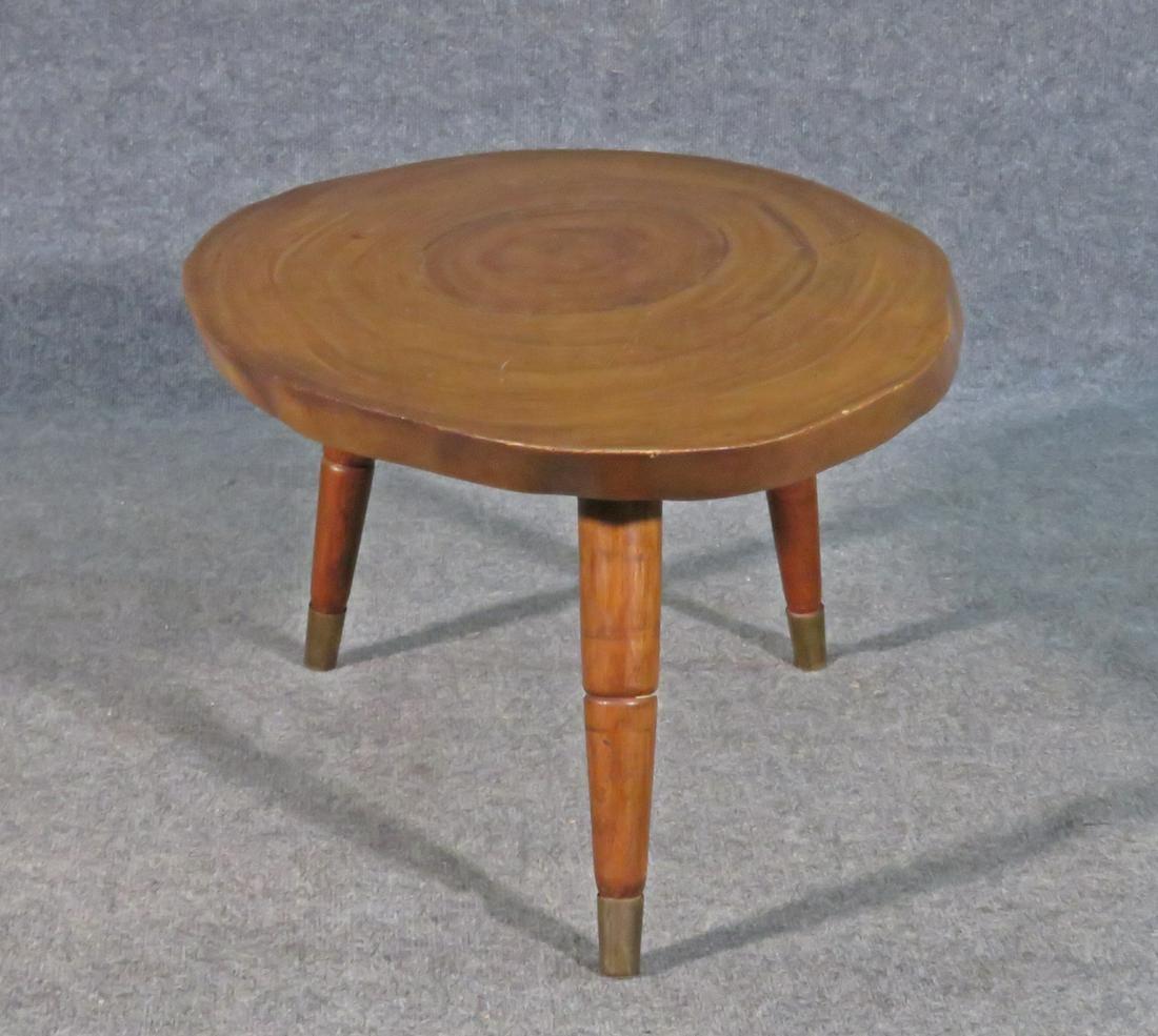 20th Century Vintage Live Edge End Table by Faircraft Manila Studio For Sale