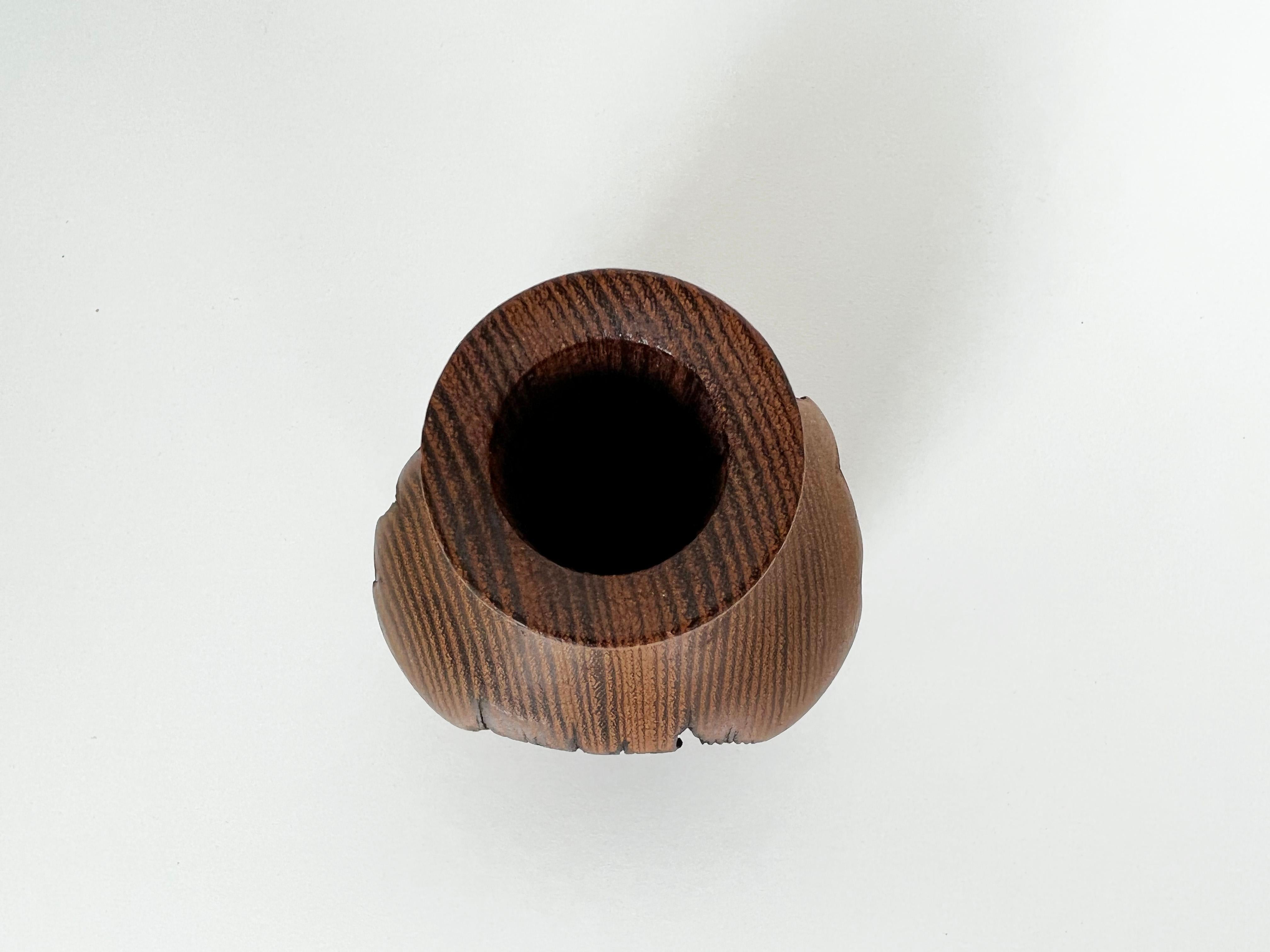 black locust wood vase
