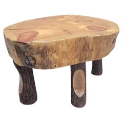 Vintage Live Edge Wood Side/Coffee Tisch