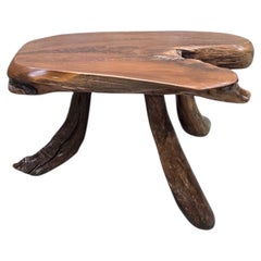 Vintage Live Edge Wood Slab Table