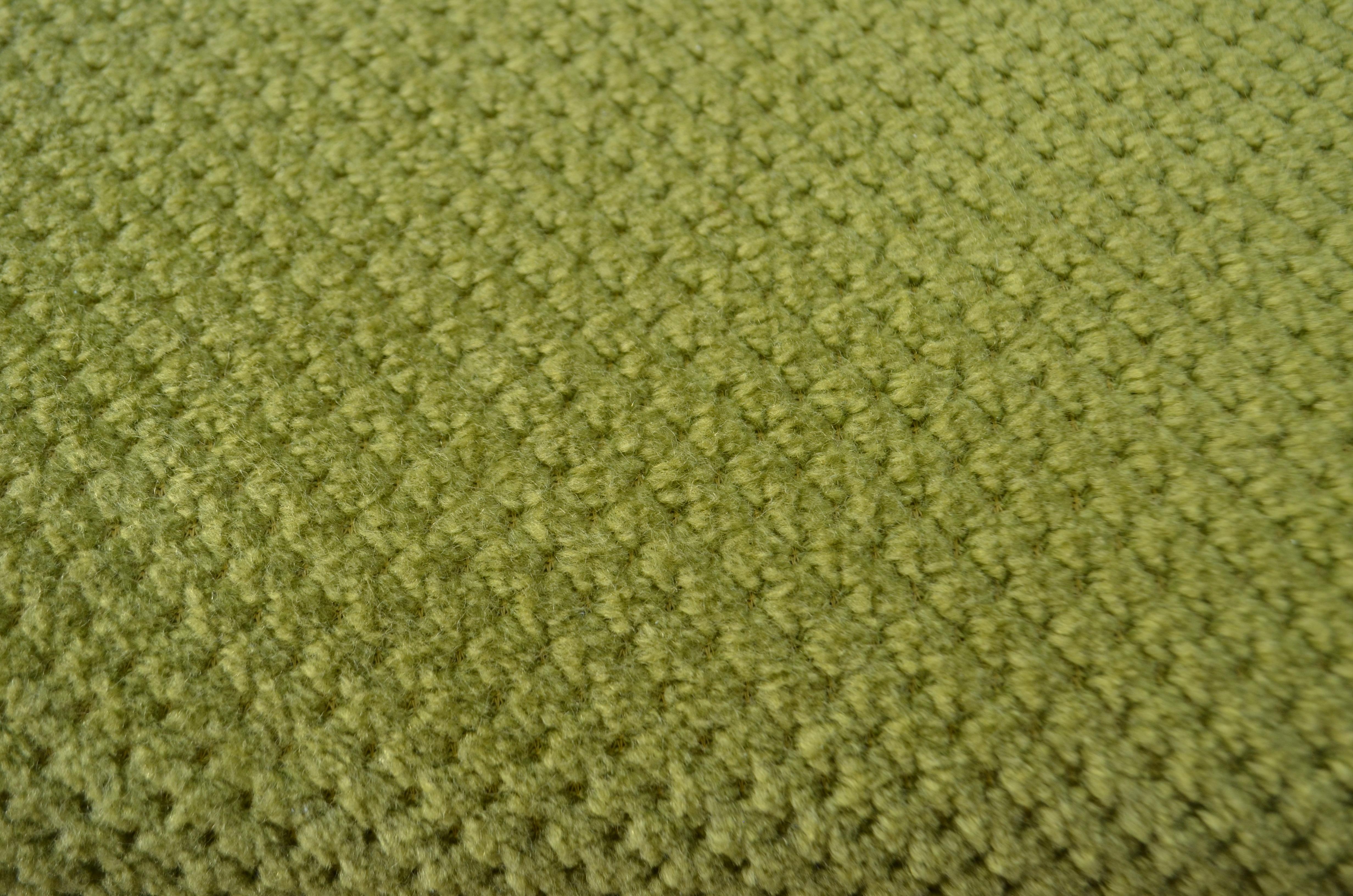 Vintage Living Room Suite Modular 70ties Limegreen Velour Sectional Sofa 2