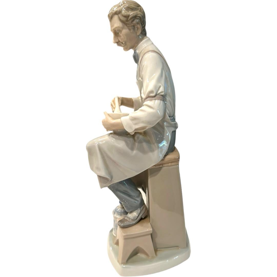 Spanish Vintage Lladro “Pharmacist” Hand Made Porcelain Figurine  For Sale