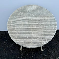 Tavolo in vimini dipinto in stile Lloyd Flanders Loom d'epoca