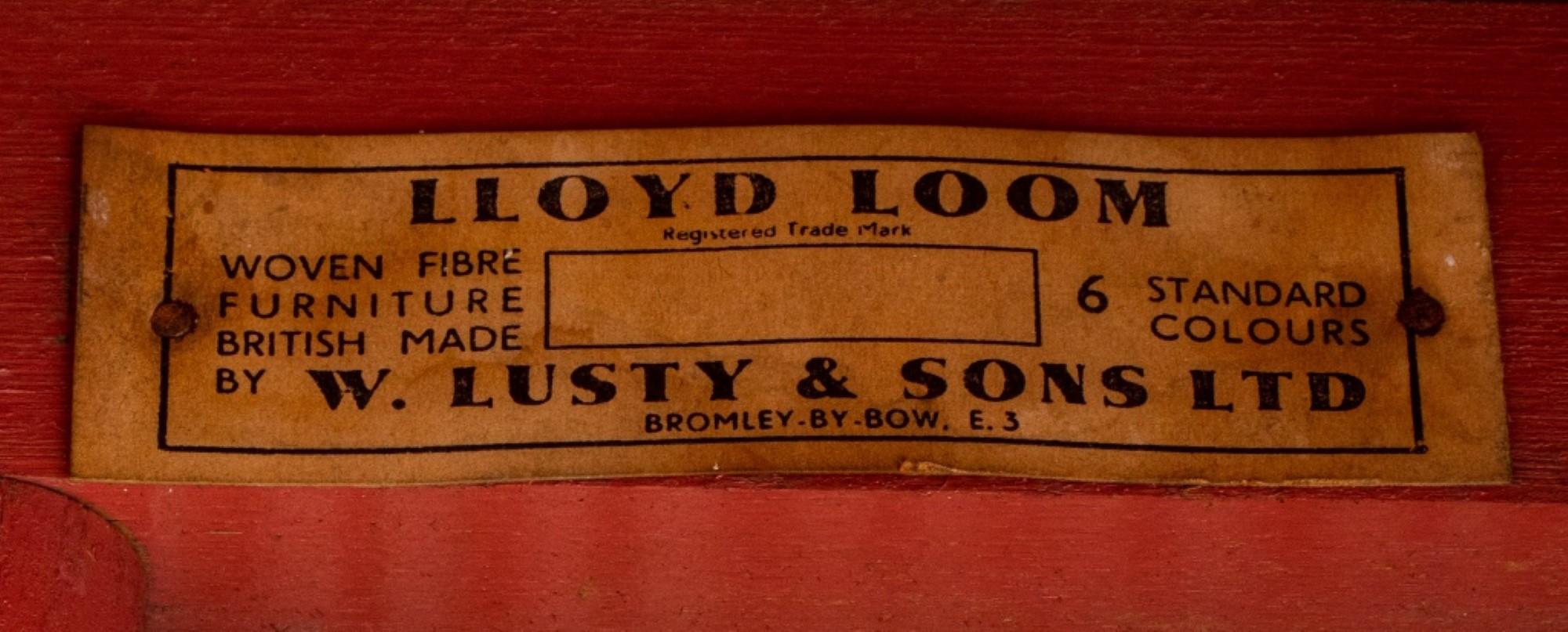 Vintage Lloyd Loom Beverly Wicker Tub Chair For Sale 1