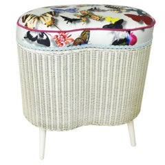 Vintage Lloyd Loom Ottoman