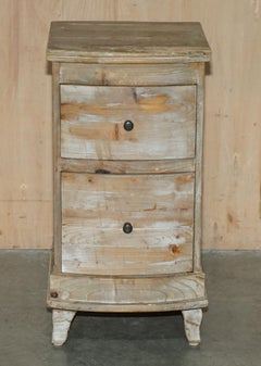 ViNTAGE LOAF RECLIAMED HARDWOOD SIDE END TABLE WINE NIGHTSTAND TABLE DRAWERS