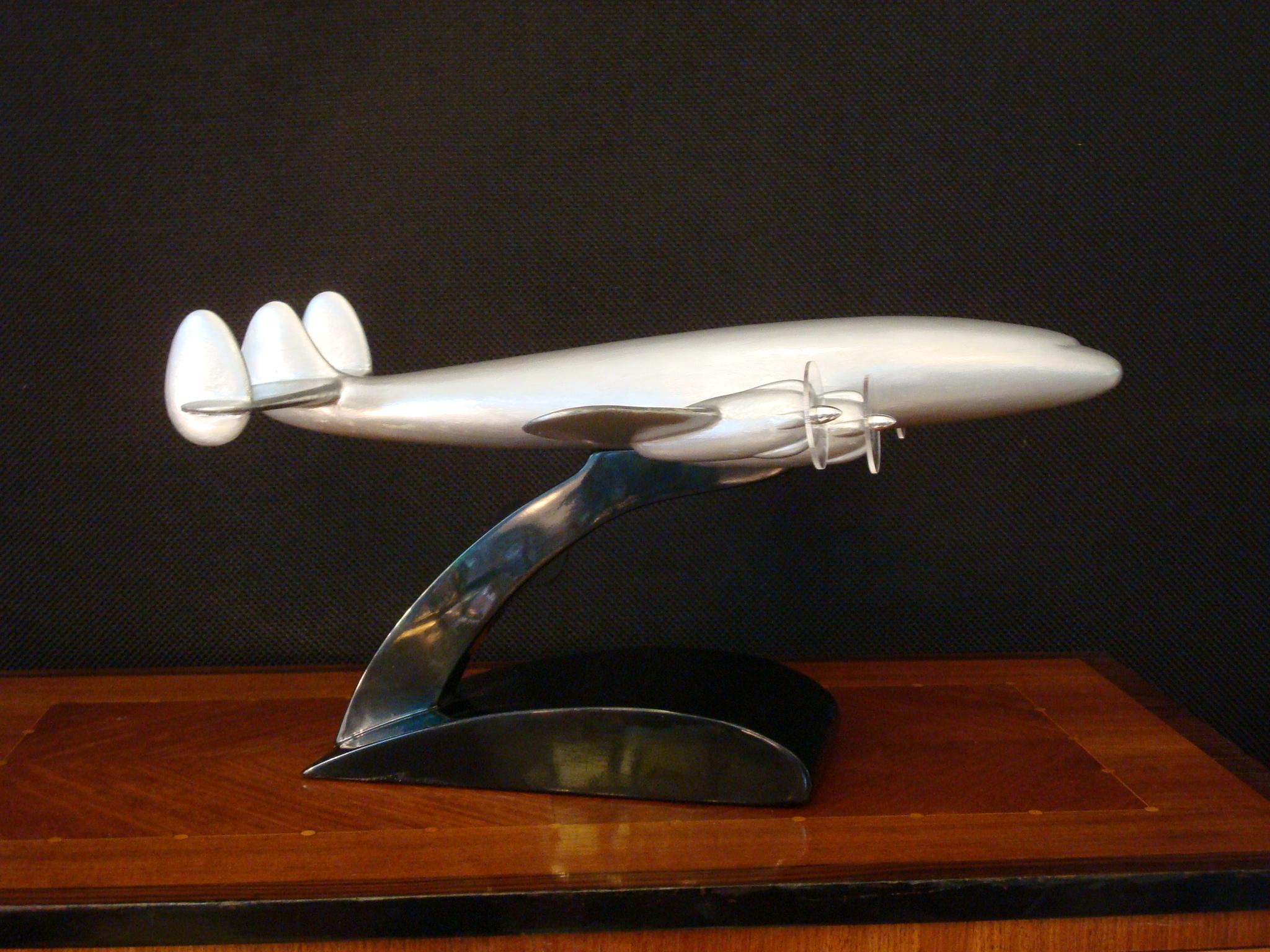 Mid-Century Modern Modèle de bureau vintage d'avion Lockheed Constellation « Connie », États-Unis, années 1950