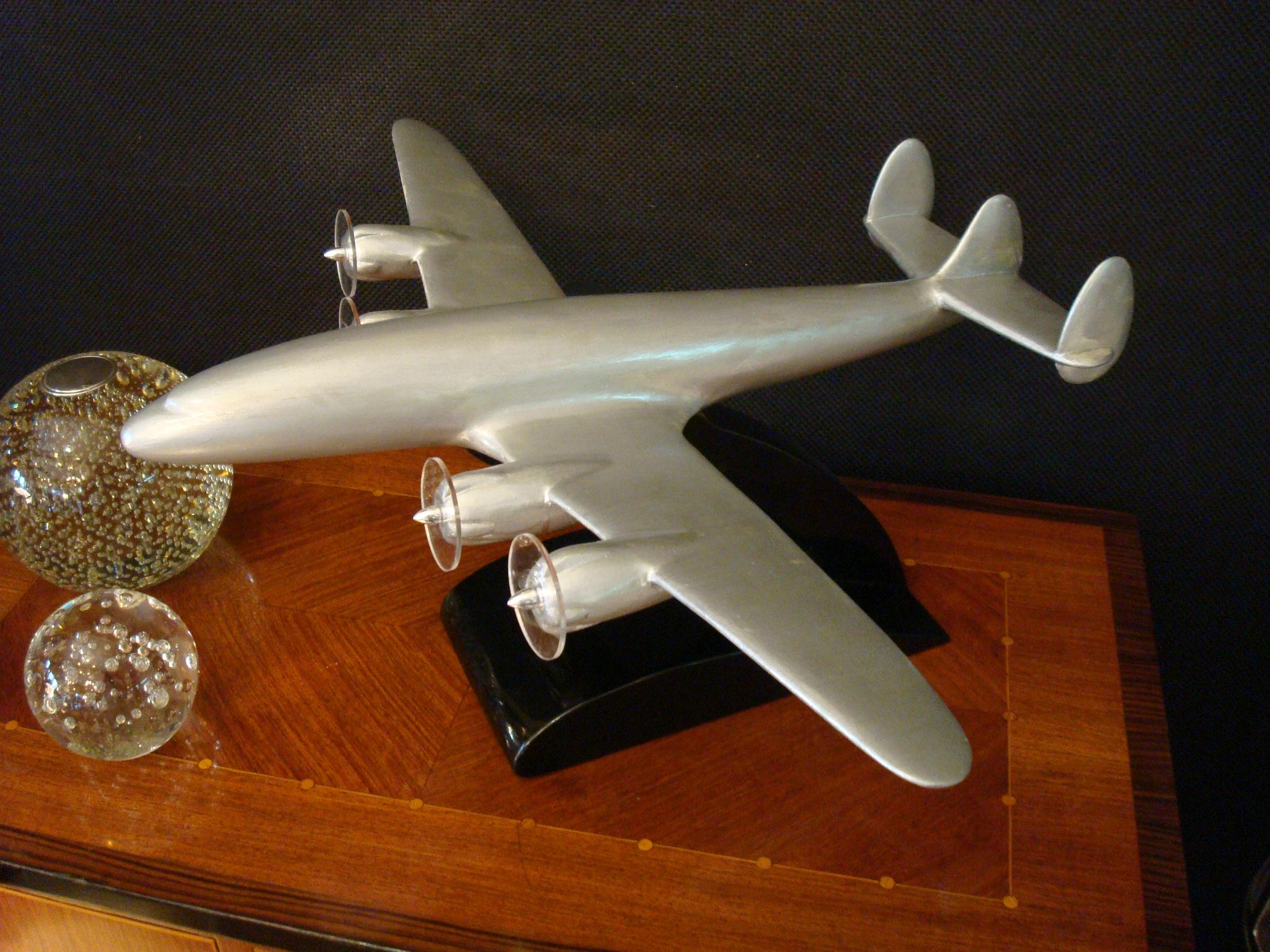 Modèle de bureau vintage d'avion Lockheed Constellation « Connie », États-Unis, années 1950 1