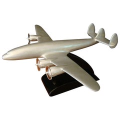 Modèle de bureau vintage d'avion Lockheed Constellation « Connie », États-Unis, années 1950