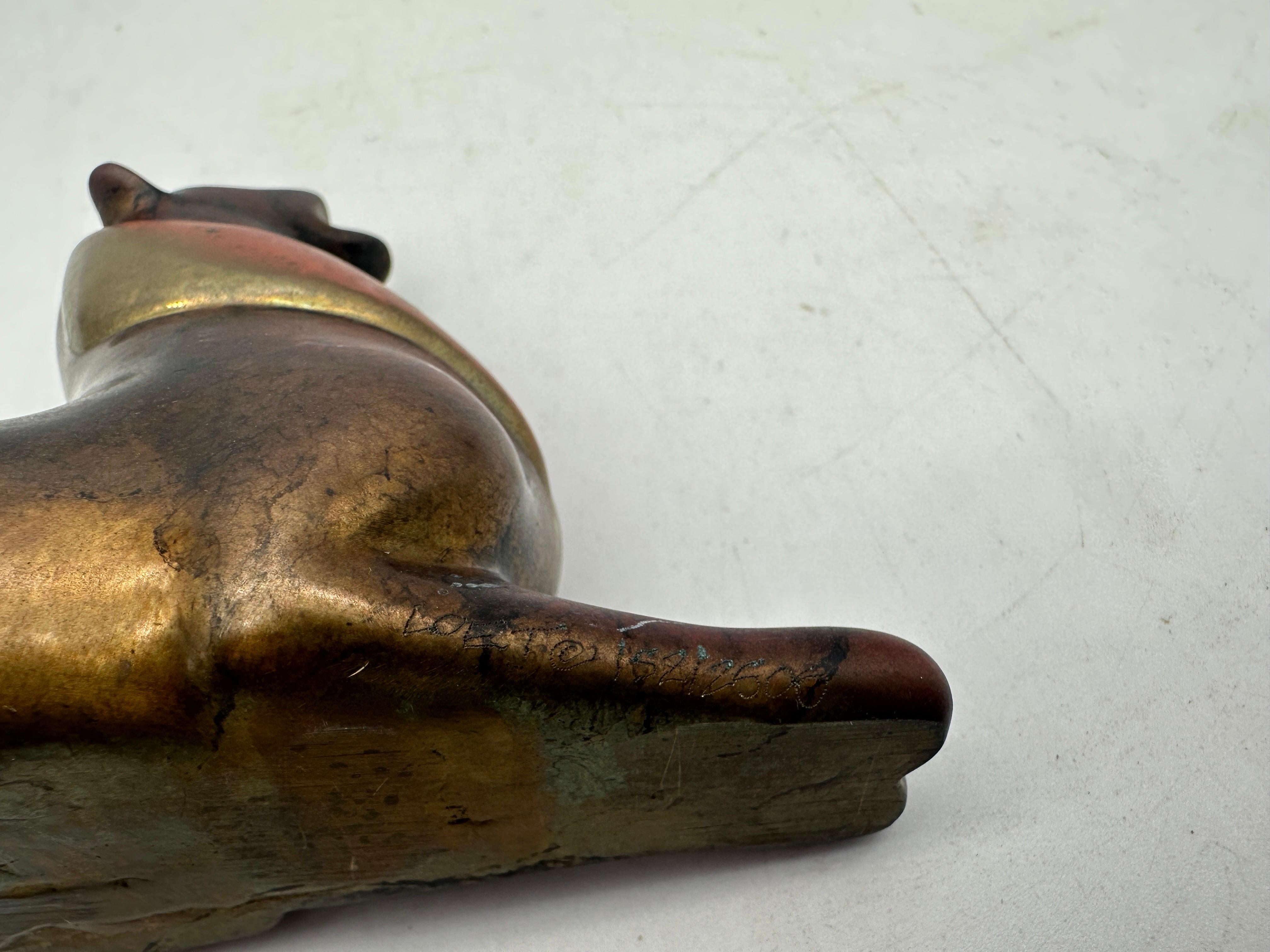 Loet Vanderveen: Bronze-Löwen-Skulptur, signiert im Angebot 11