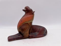 Vintage Loet Vanderveen Signed Bronze Lion Sculpture Art Statue