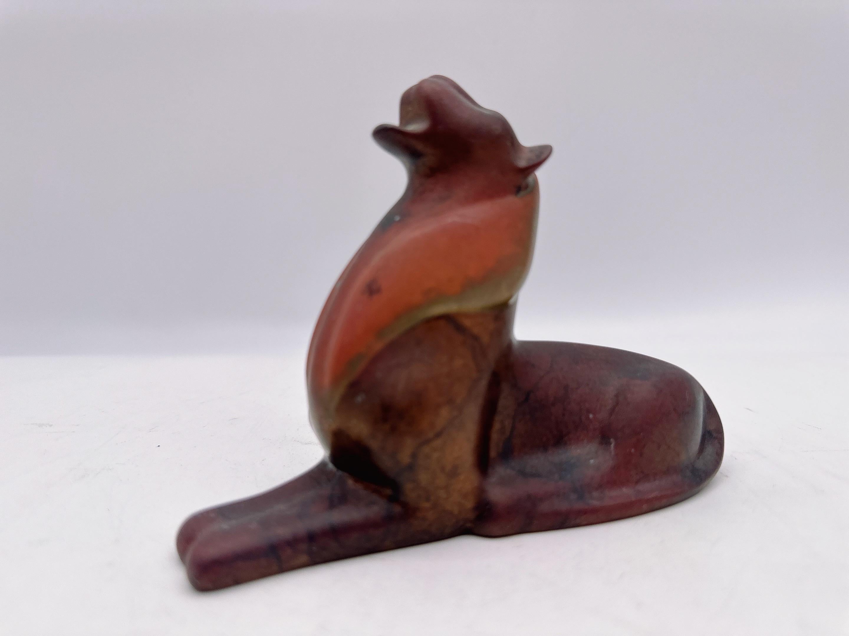 Vintage Loet Vanderveen Escultura de Bronce León Estatua de Arte siglo XX en venta