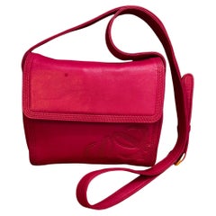 2000er Jahre Vintage LOEWE Kalbsleder Anagram Mini Umhängetasche Rosa