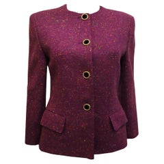 Vintage Loewe Purple Wool Jacket
