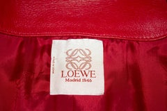 Vintage Loewe Red Leather jacket