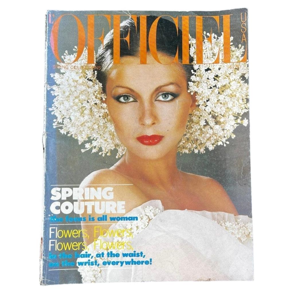 Vintage L'Officiel Magazine : Spring 1977 For Sale