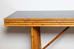 Vintage Long Bamboo Table