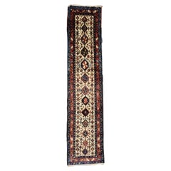 Alfombra Larga Vintage Heriz Corredor 2'10x12'5